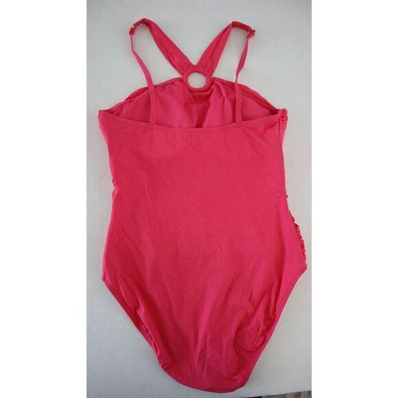 Blue Rod Beattie RBRU22209 Sz 12 Rose Red Ring Me Up Halter 1-Pc Swimsuit $125 - Picture 6 of 11